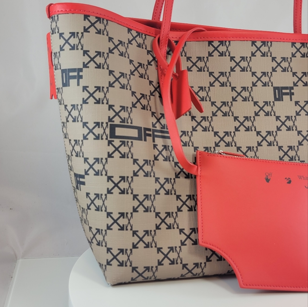 NEW! Off-White Day-Off 33 Monogram Arrows Logo Print Tote - Picture 12 of 17